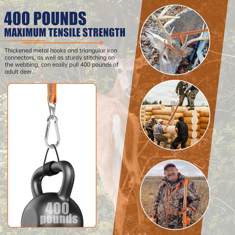CROSSHIP Truck Hitch Game Hunting Hoist with Deer Drag Harness - Image 4